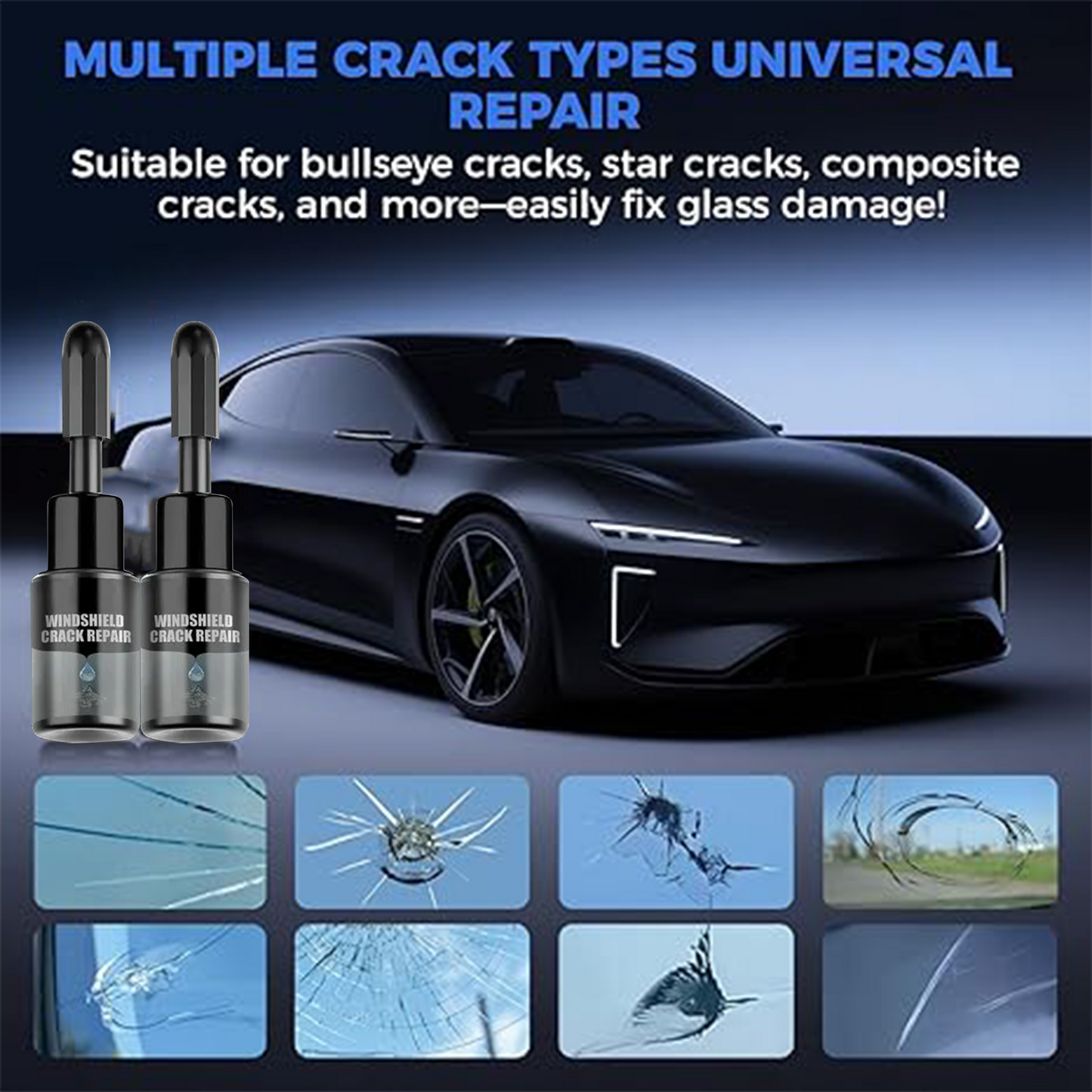 🔥 Final Day 50% OFF 🔥- 🔧CRACKED GLASS REPAIR KIT – For Car Windshields 🚗, Phones 📱 & Mirrors 🪞