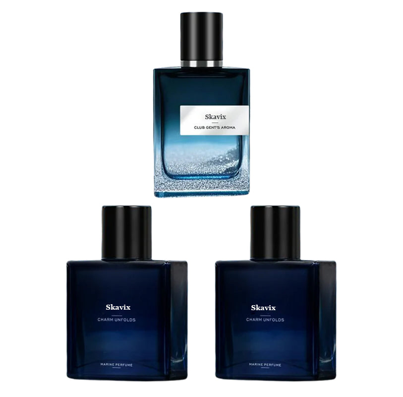 Final 3 Hours: 60%OFFđ„Skavix Gentlemenâs Fragrance Set with Marine Perfume & Club Gentâs Aroma