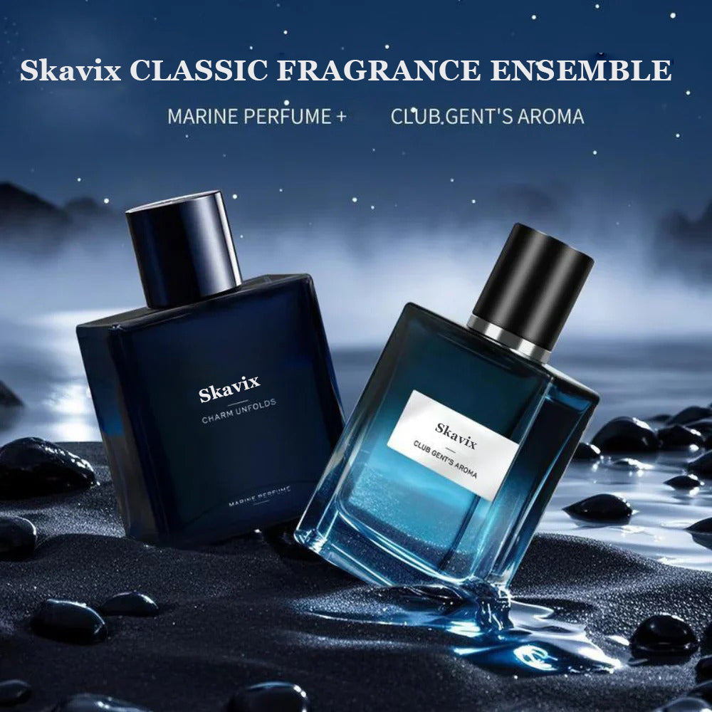Final 3 Hours: 60%OFFđ„Skavix Gentlemenâs Fragrance Set with Marine Perfume & Club Gentâs Aroma