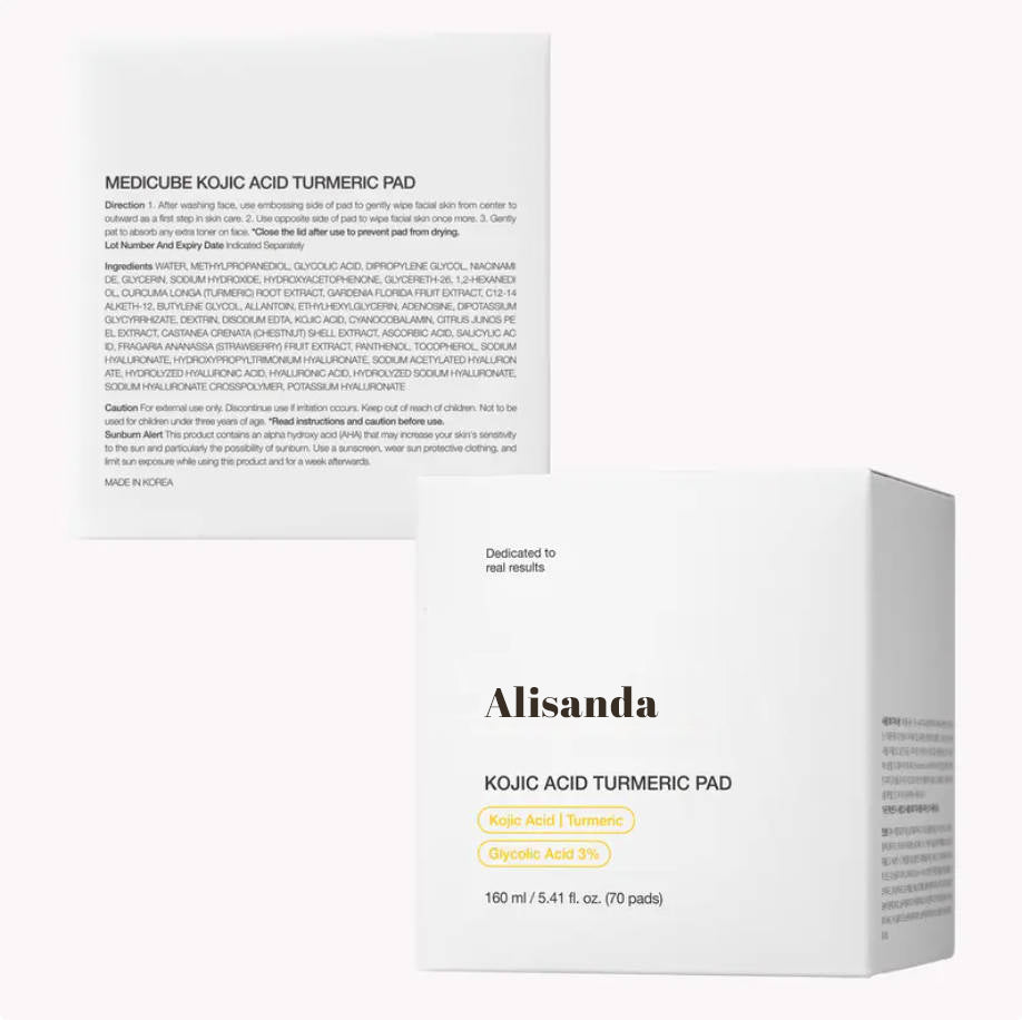 Alisanda™ Kojic Acid Turmeric Clarifying Toner Pad