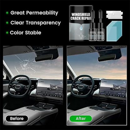 🔥 Final Day 50% OFF 🔥- 🔧CRACKED GLASS REPAIR KIT – For Car Windshields 🚗, Phones 📱 & Mirrors 🪞