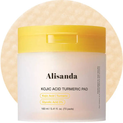 Alisanda™ Kojic Acid Turmeric Clarifying Toner Pad